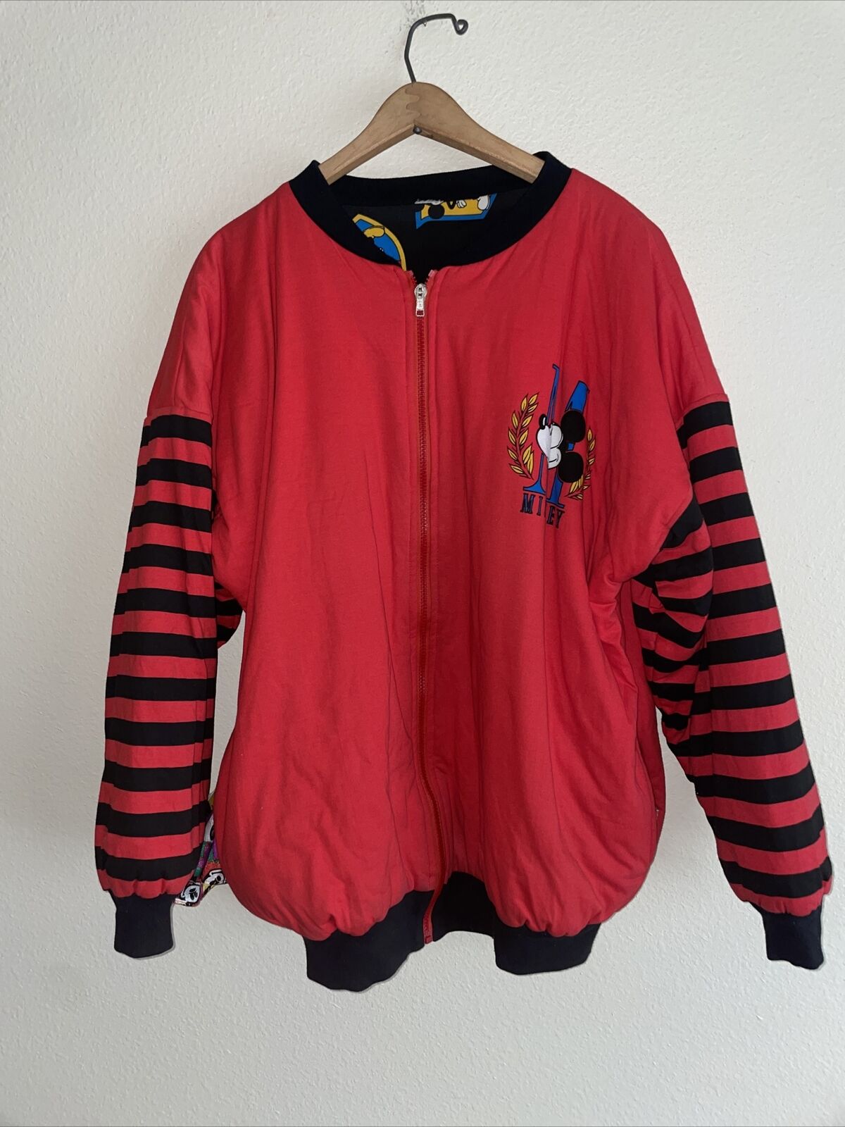 Vintage 90’s Mickey Mouse Reversible Bomber Jackets 25x28