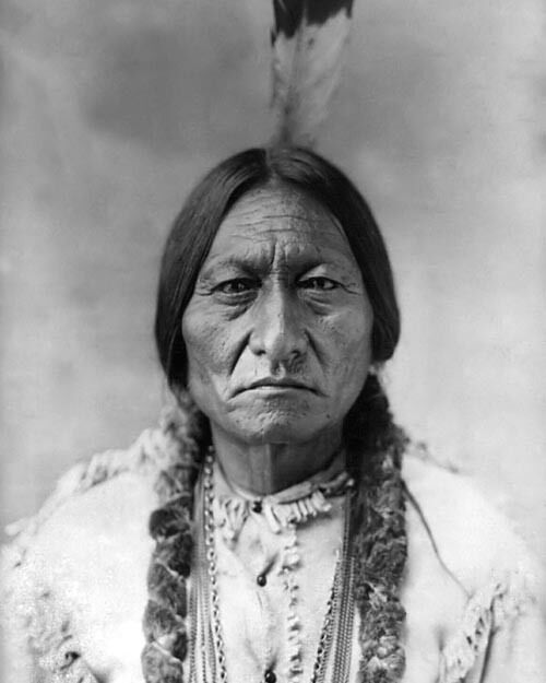 1885 CHIEF SITTING BULL Glossy 11x14 Photo Native American Indian Sioux Print
