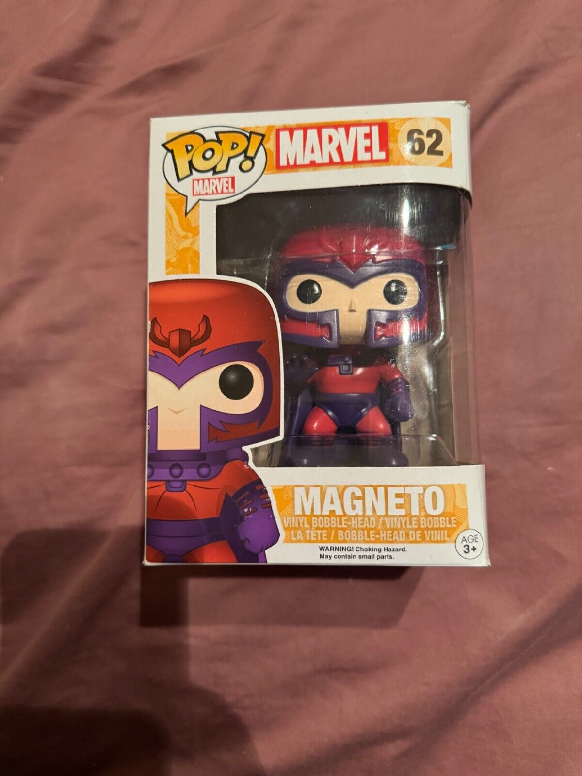 Funko Pop Vinyl: Marvel - Magneto #62 Minor Box Wear and Rounded Front