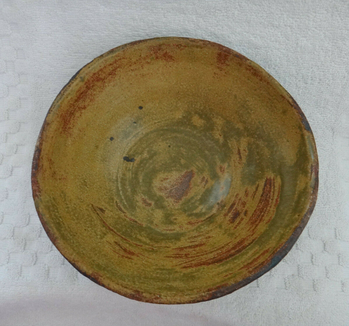 Vintage Art Pottery Stoneware Bowl Signed Numbered