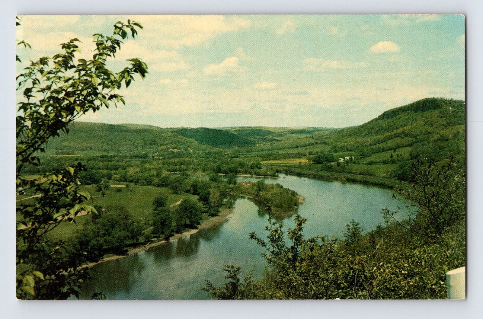 Postcard Pennsylvania Wyalusing PA Standing Stone Narrows 1960s Unposted Chrome