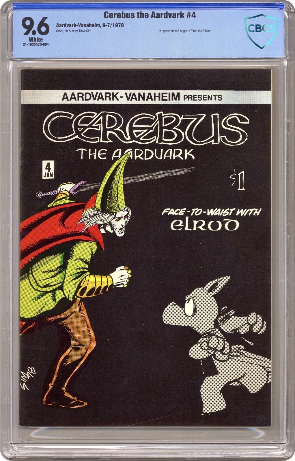Cerebus #4 CBCS 9.6 1978 21-1033ACD-004