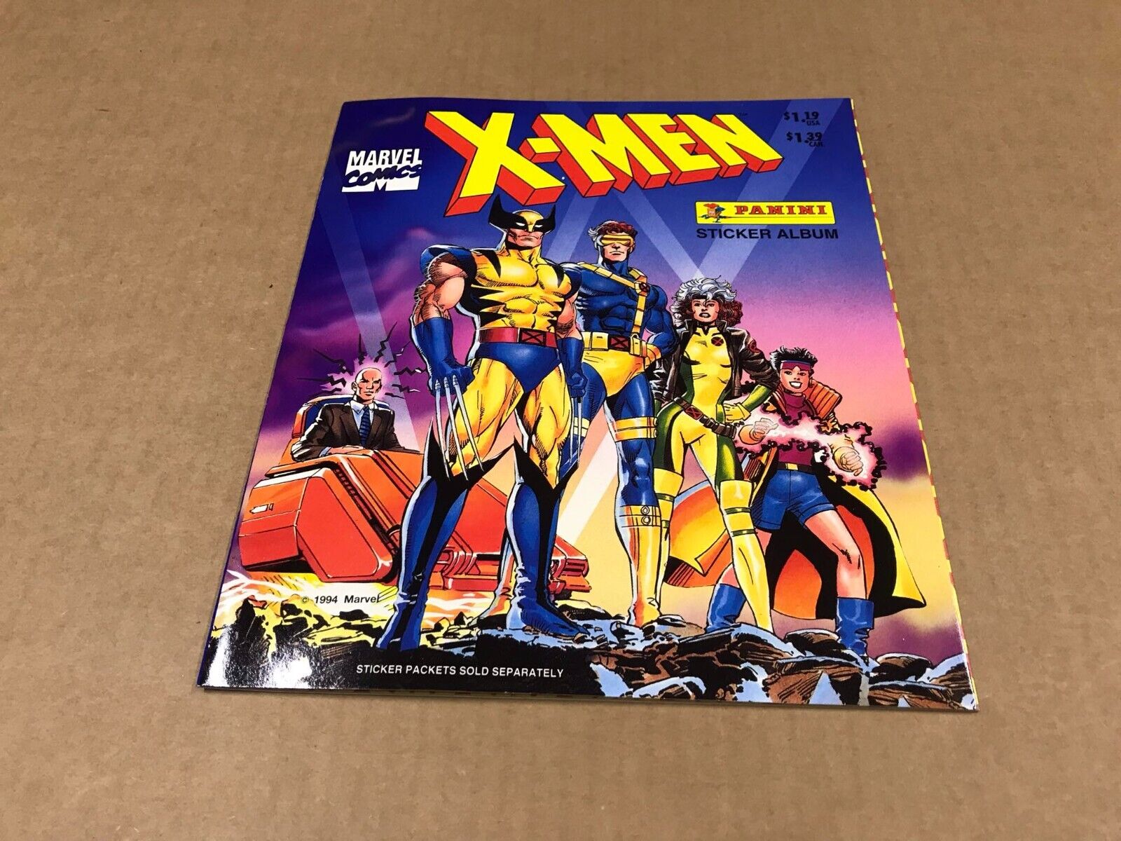 Vintage X-Men 1994 Marvel Comics Panini Sticker Album - Empty