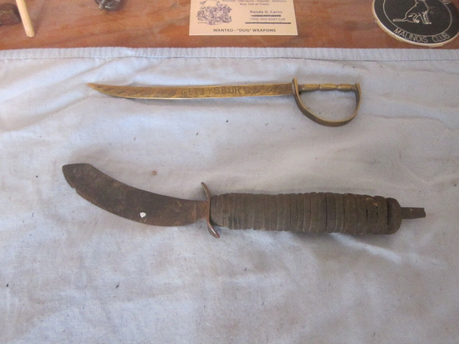 INDIAN WARS ERA SKINNING KNIFE MADE FROM A FILE.