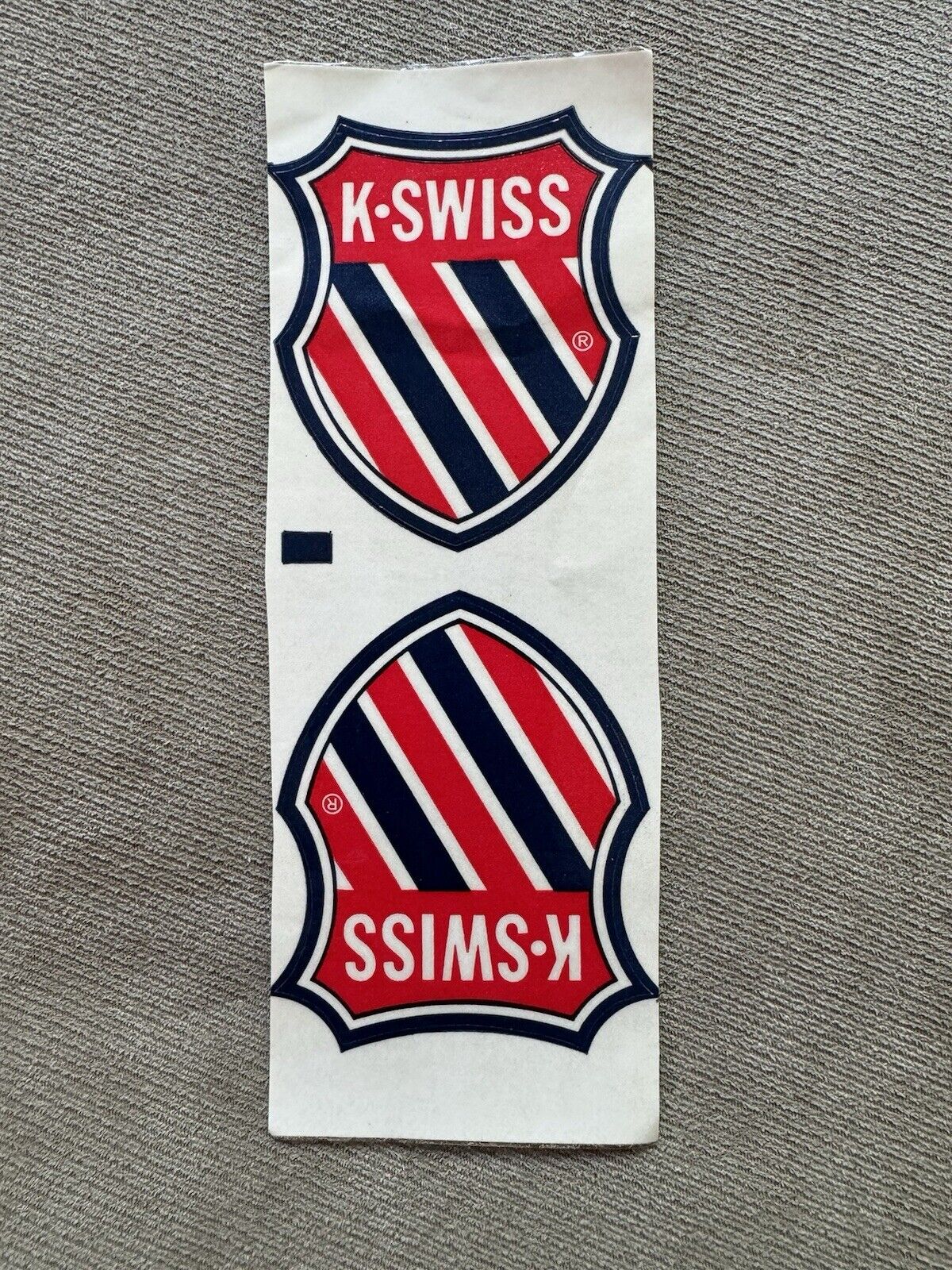 2 Vintage K Swiss Shield Stickers Decals 1990s K-Swiss