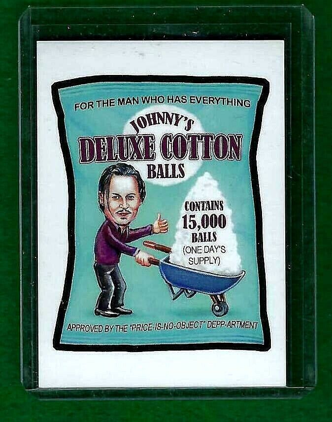 JOHNNY'S DELUXE COTTON Network Spews NO.50 JOHNNY DEPP 2017 Topps W/TOP LOAD