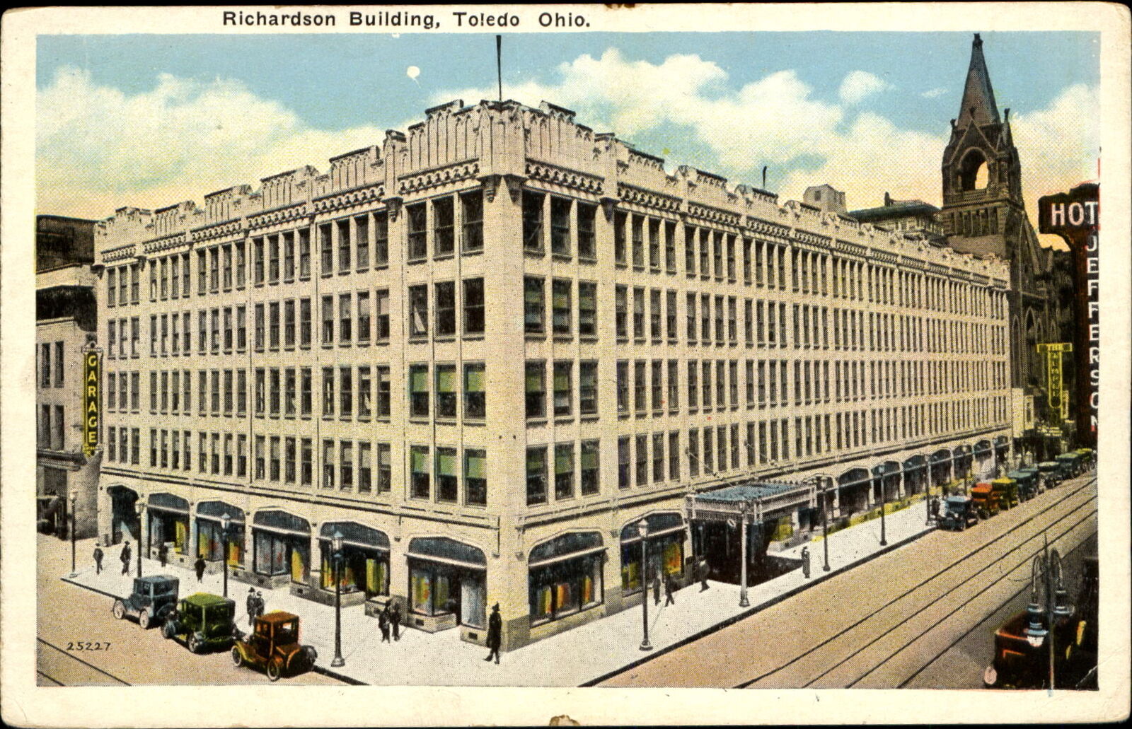 Richardson Building in Toledo Ohio OH 1920s postcard