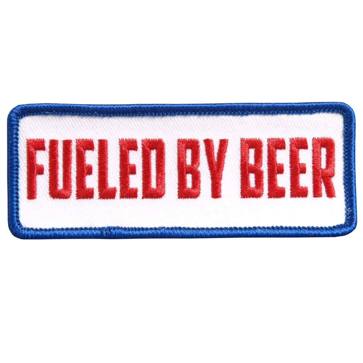 Fueled By Beer  EMBROIDERED IRON ON MC  BIKER PATCH 