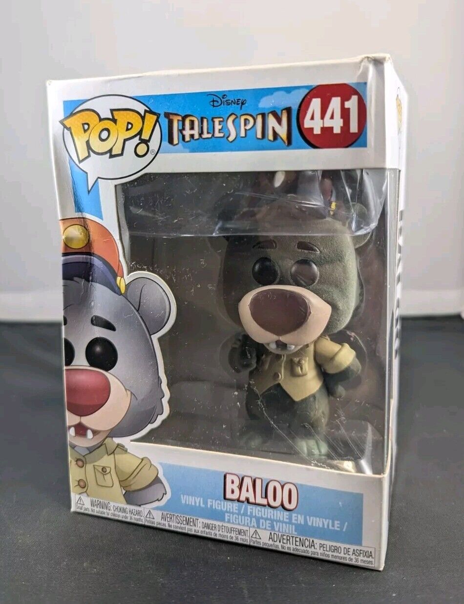 Funko POP Disney Tale Spin Baloo  #441 Flocked Target Exclusive BOX DAMAGE