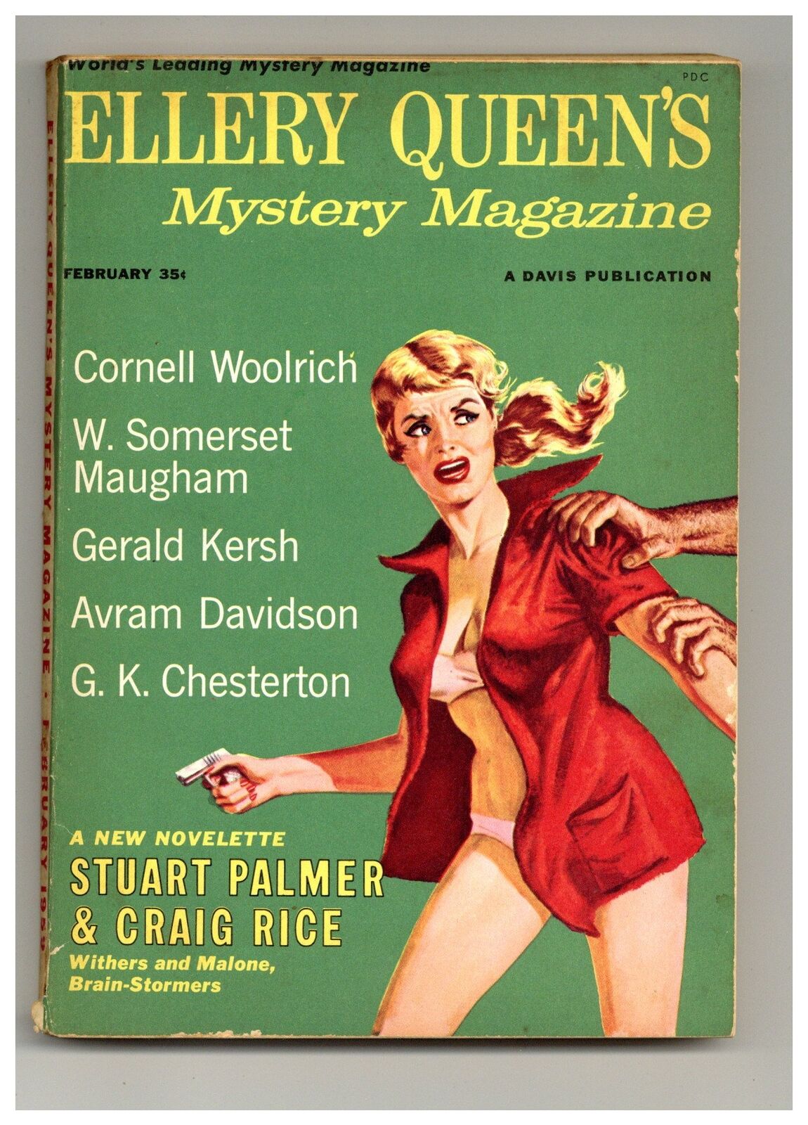 Ellery Queen\'s Mystery Magazine Vol. 33 #2A GD/VG 3.0 1959 Low Grade