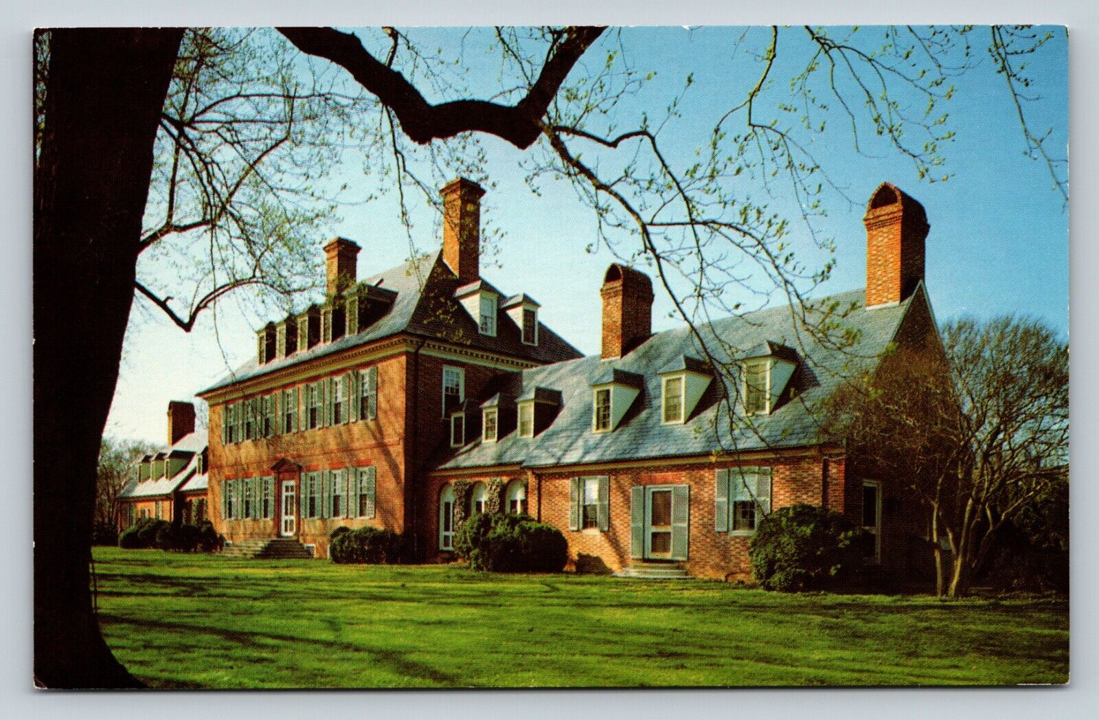 Carter\'s Grove Plantation Williamsburg, Virginia VA VINTAGE Postcard