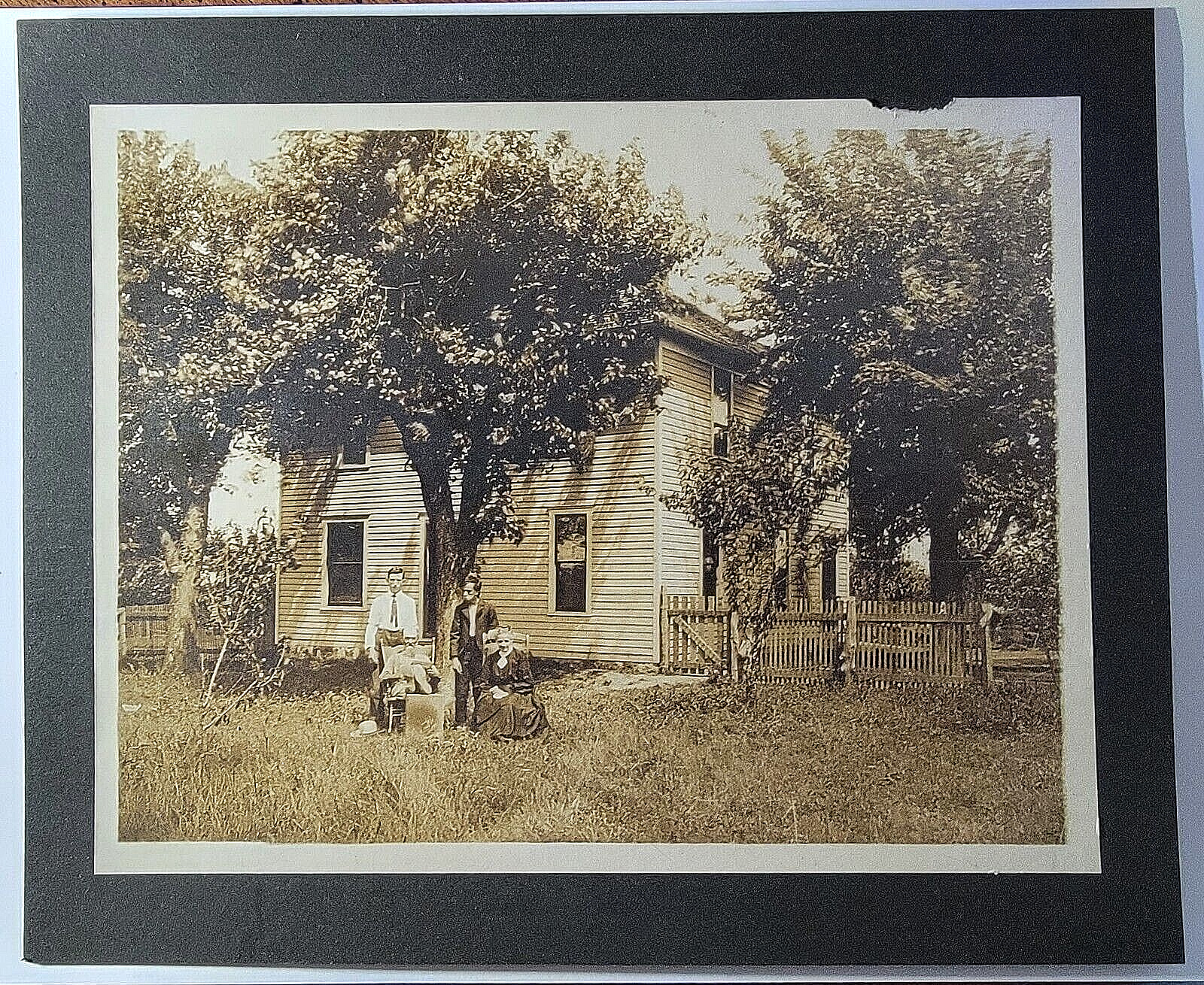 Joplin MO-Missouri, Antique Vintage Real Photograph, Family Portrait, Homestead