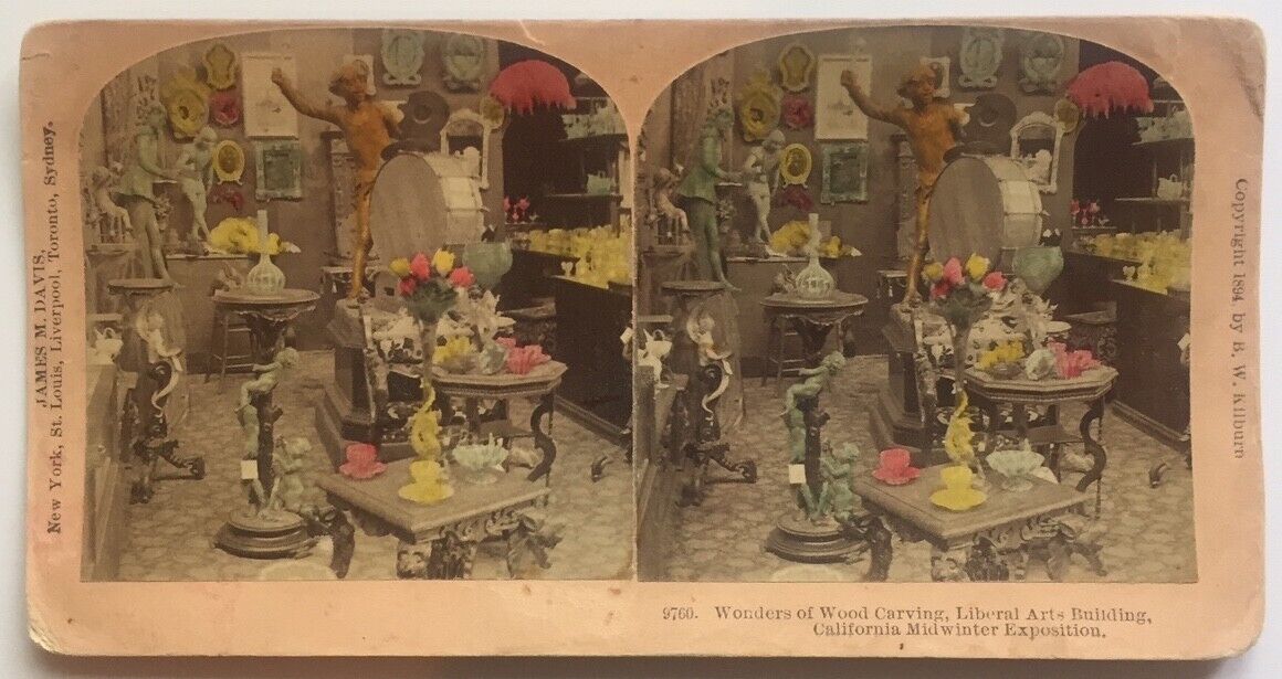 1894 California Midwinter Exposition Stereoview, San Francisco, California Photo