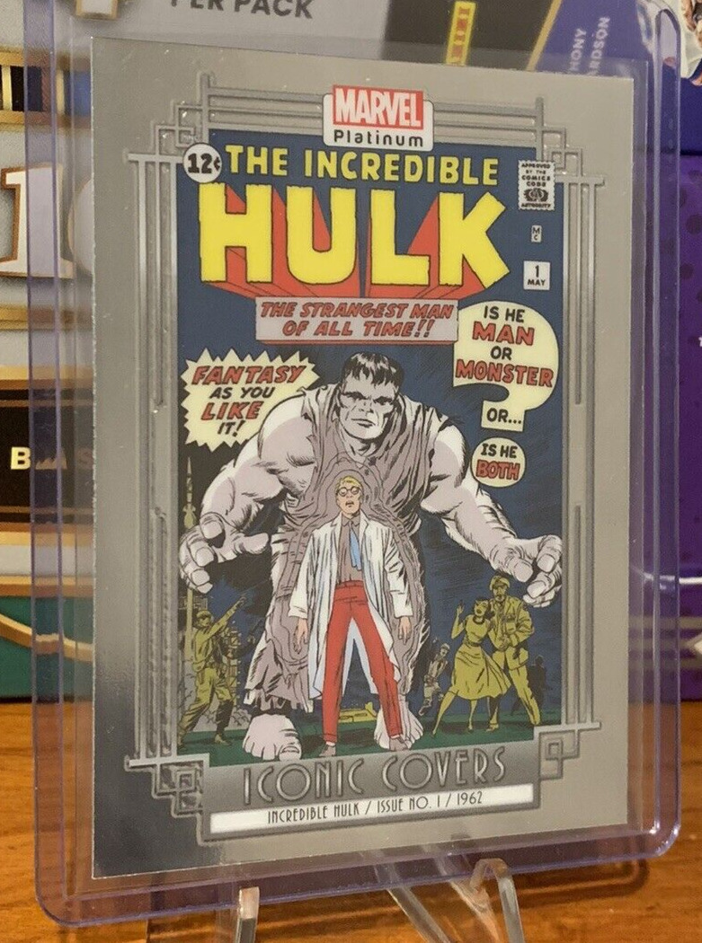 2023 Upper Deck Marvel Platinum The Incredible Hulk #1 Iconic Covers Card #IC10