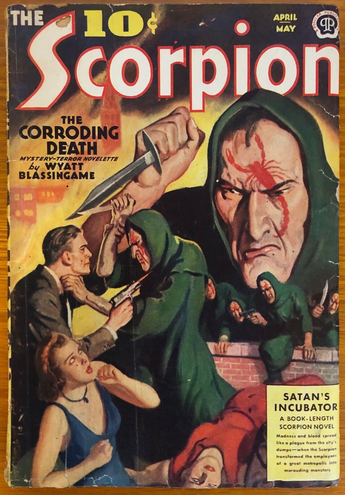 The SCORPION Apr/May 1939  VG   Villain Pulp