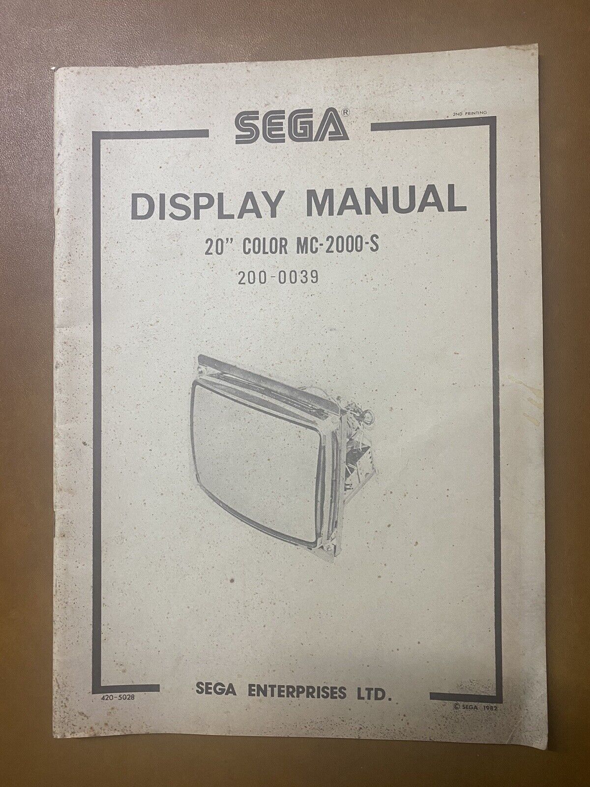 Sega DISPLAY 200-0039 COLOR MC - 2000 - S Manual - good used original