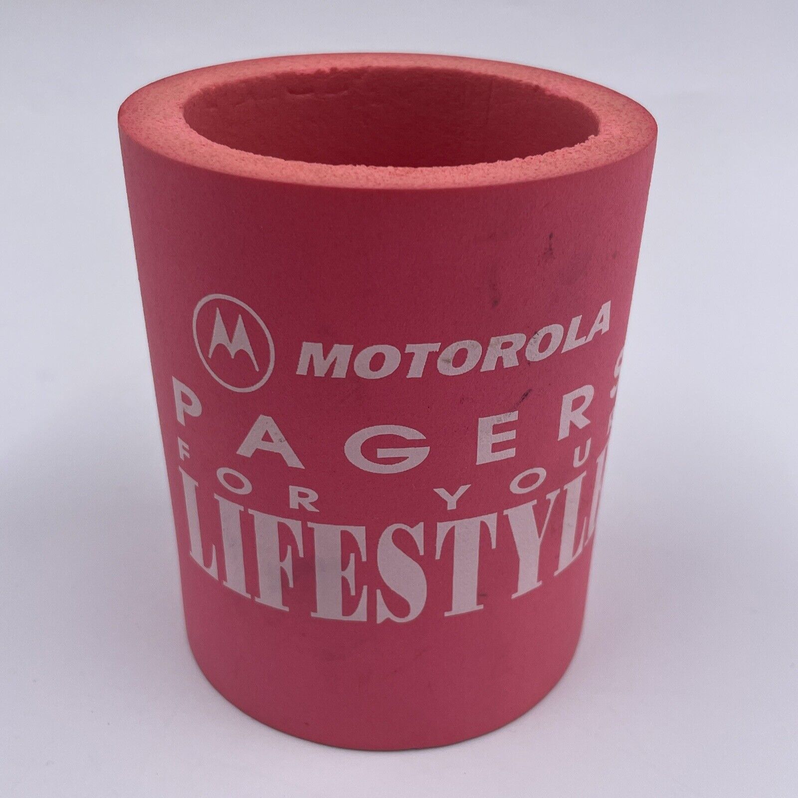 Motorola Pagers for Your Lifestyle Vintage Drink Coozie Beer Beverage Insulator