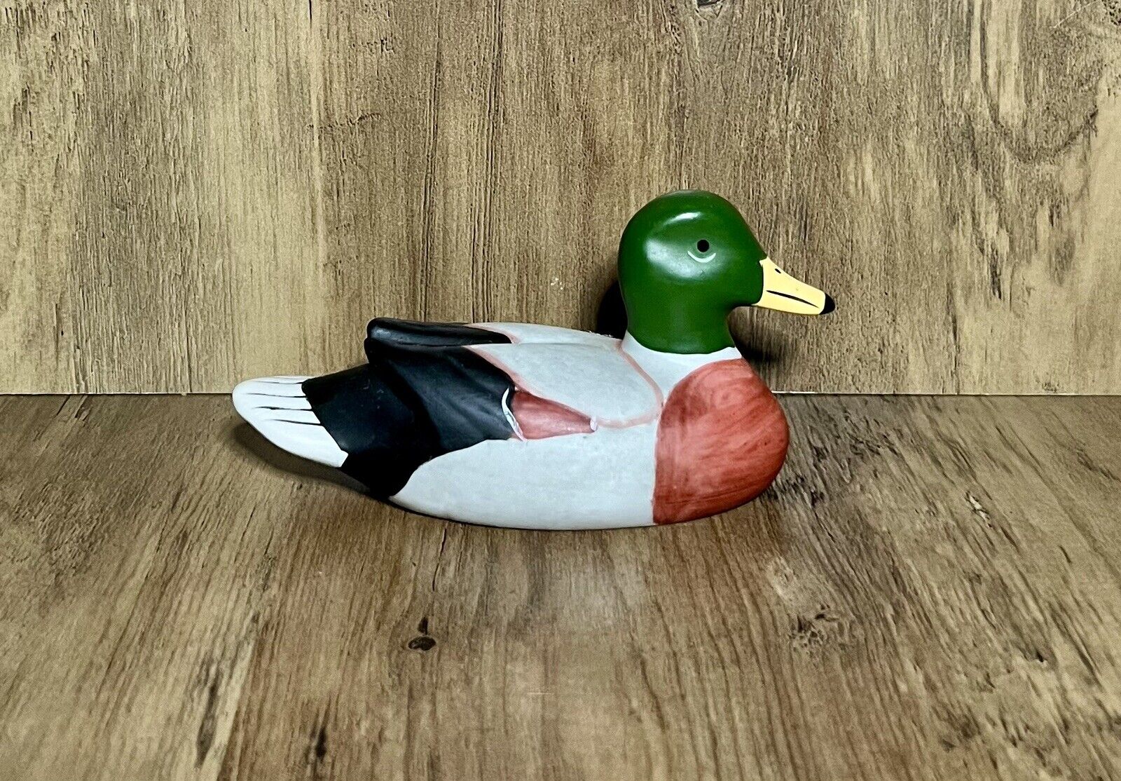 Vintage Mallard Duck Decoy Ceramic Figurine 5\