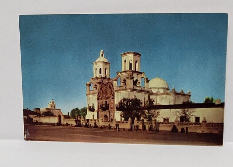 Vintage Unused Postcard Mission San Xavier Tucson Az