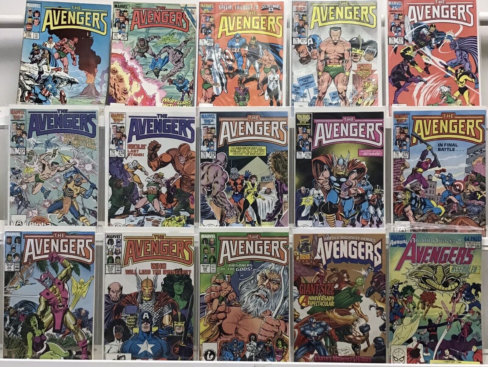Marvel Comics Avengers 1st Series Lot Of 15 Comics
