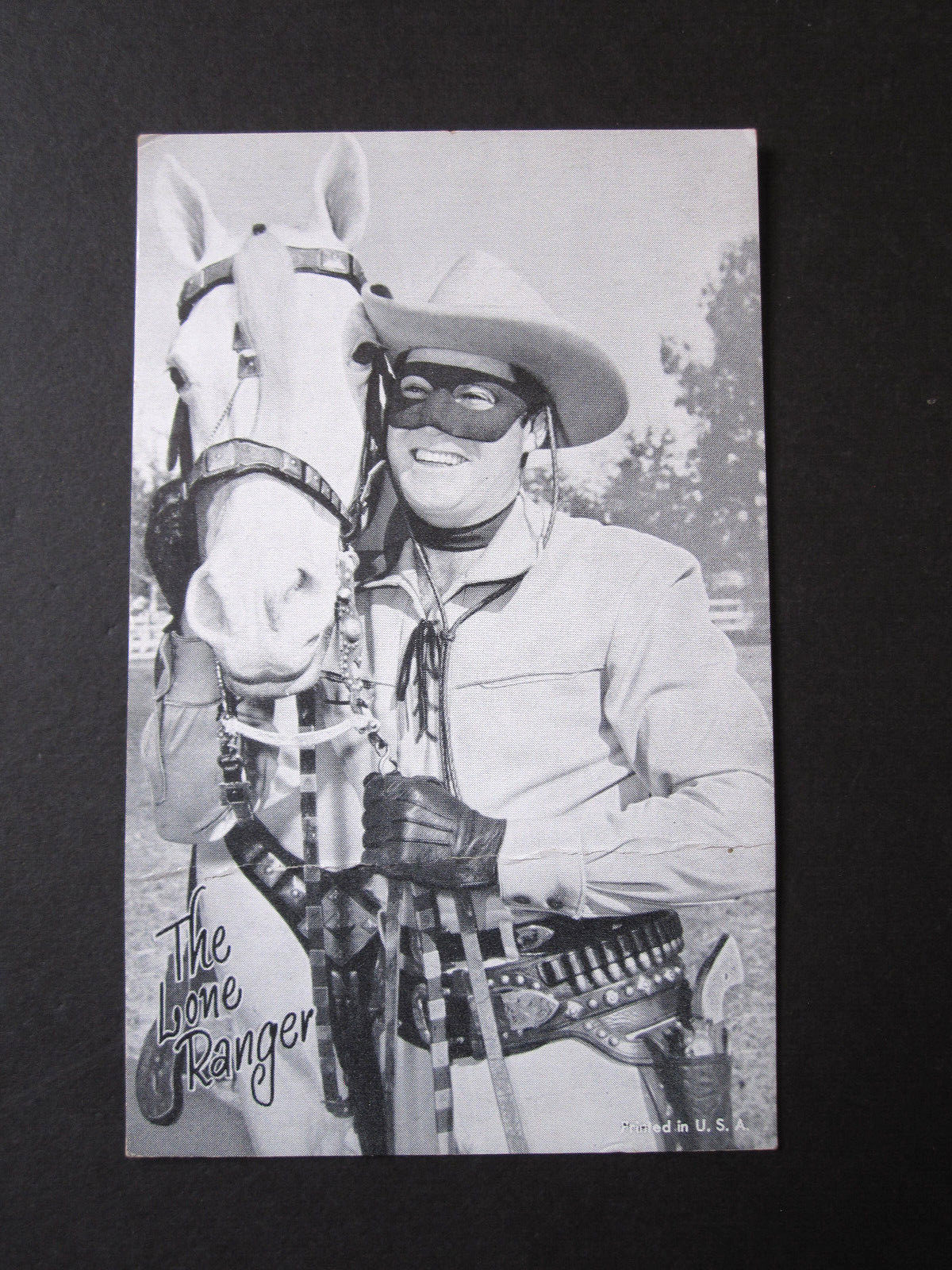 vTg The Lone Ranger & Silver Horse Arcade Trade Card Orig Exhibit Western ABC TV