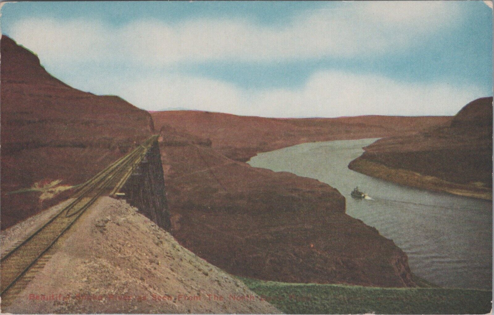 Snake River from North Bank Road Unposted Postcard