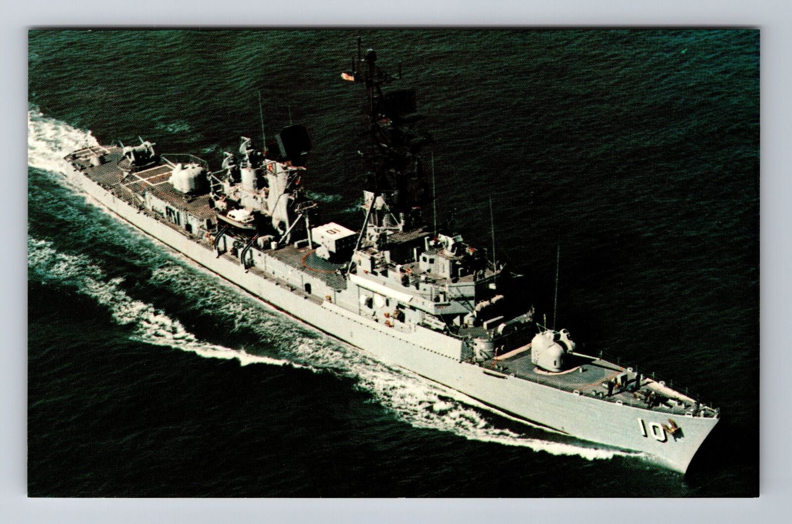 USS Sampson (DDG-10), Ship, Transportation, Antique, Vintage Souvenir Postcard