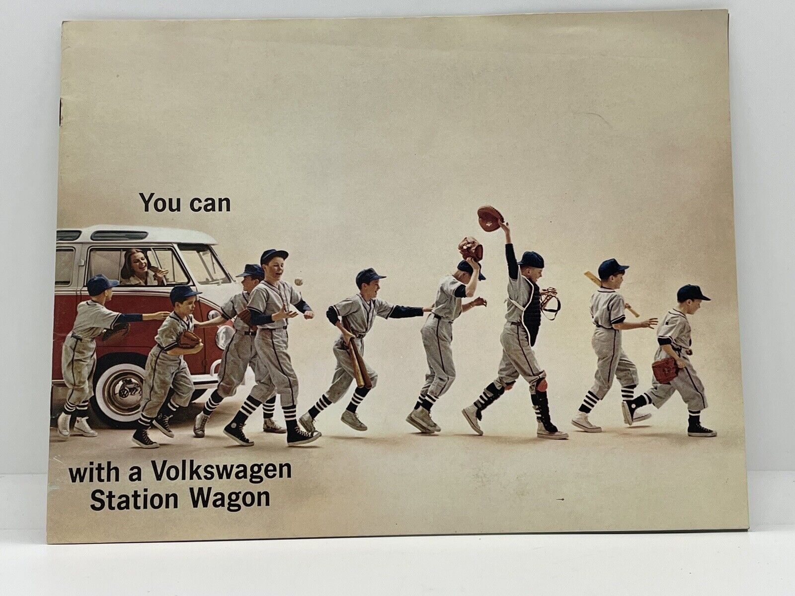 Original Vintage 1961 Volkswagen Bus Station Wagon Sales Brochure
