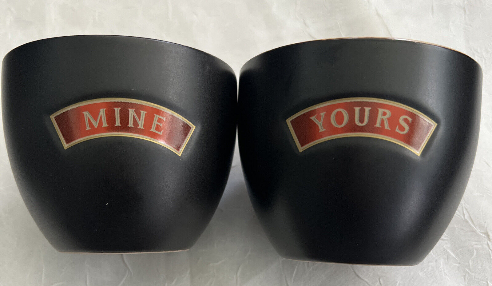 Baileys Original Irish Cream Cups Mine and Yours Mugs Dessert Bowls Set Of 2 NEW