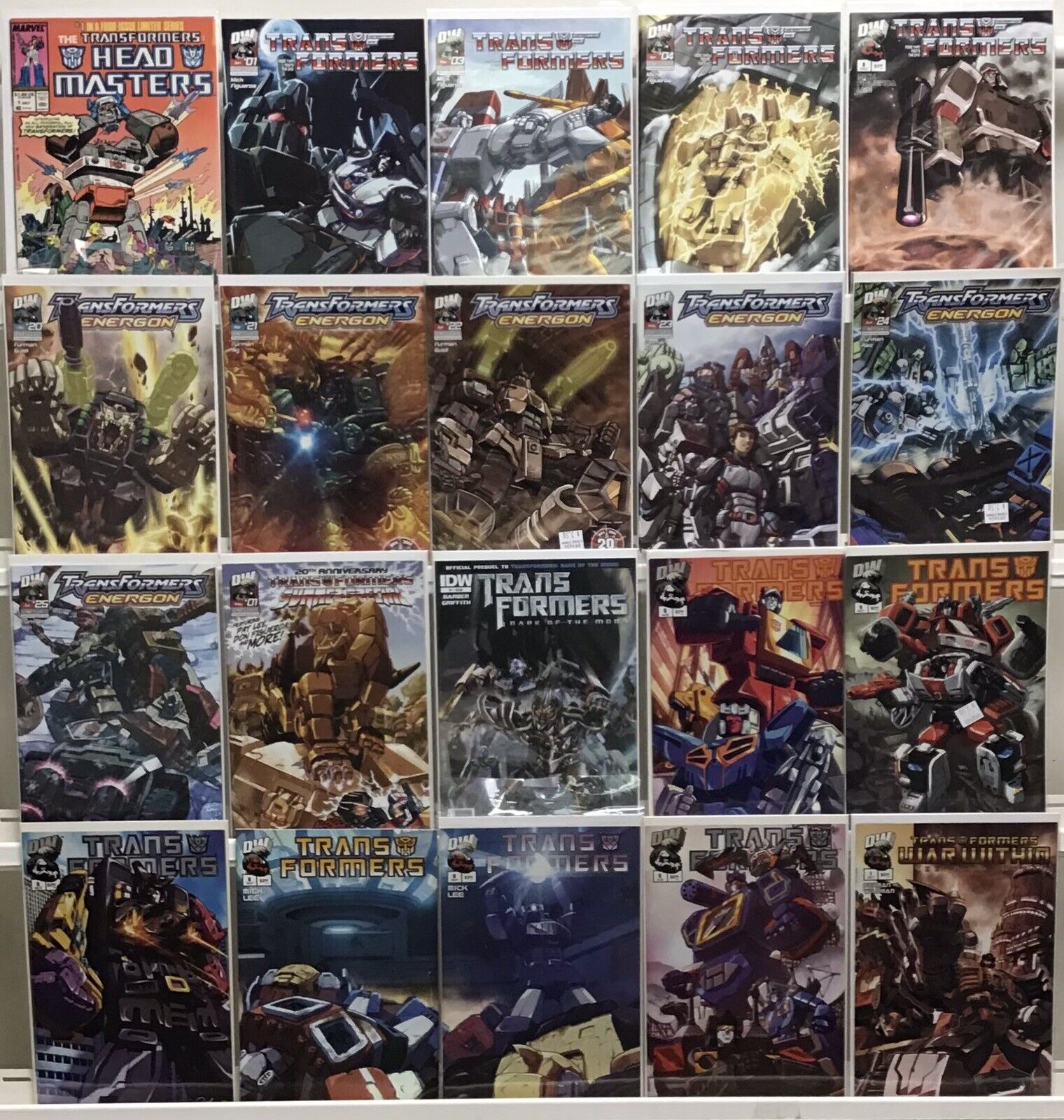Transformers Comic Book Lot Of 20 - Marvel, DW, IDW