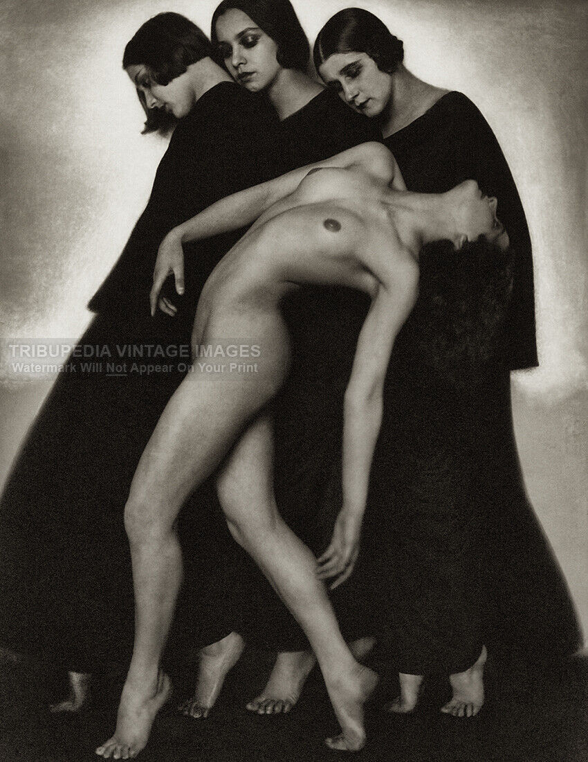 Vintage 1925 Rudolf Koppitz Photo Bewegungstudie (Movement Study) Artistic Nude