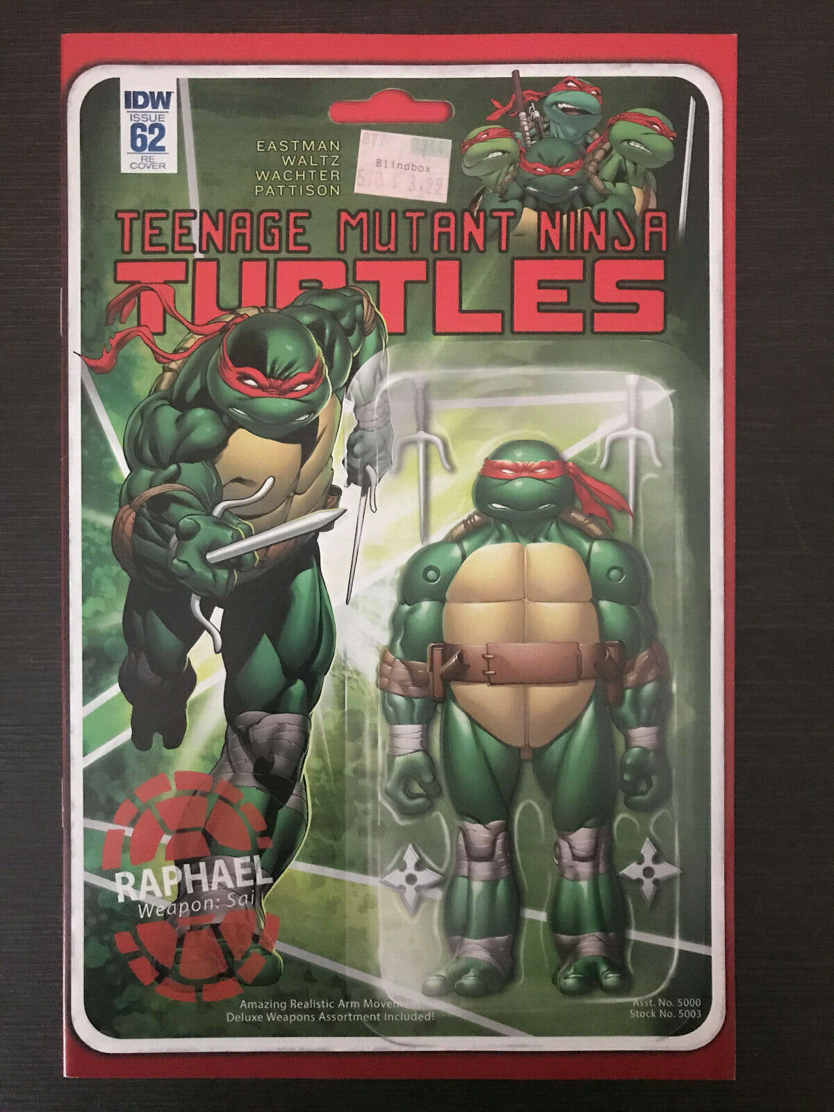 Teenage Mutant Ninja Turtles #62 Red 2016 Variant IDW Comic Book  Only 100 Made