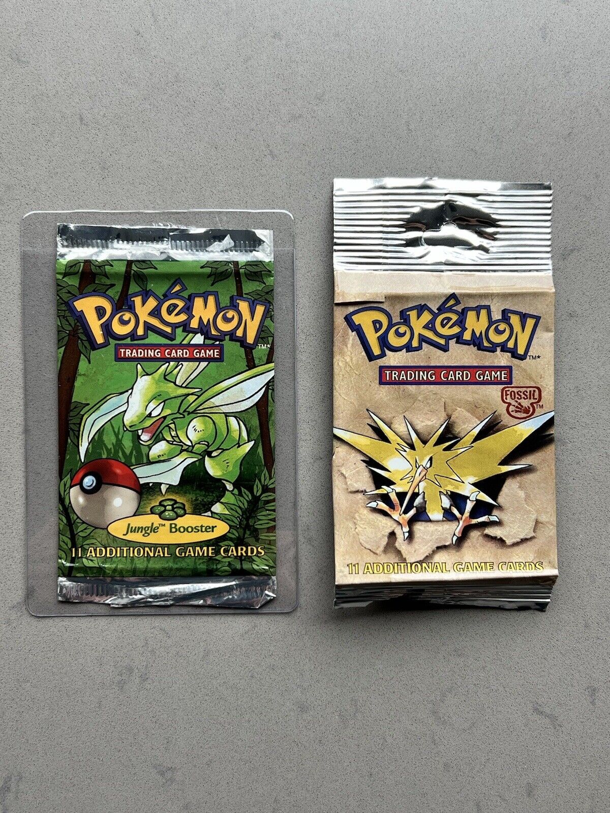 EMPTY WRAPPER ONLY Pokemon Jungle & Fossil Open Edition Booster Pack Wrap Art