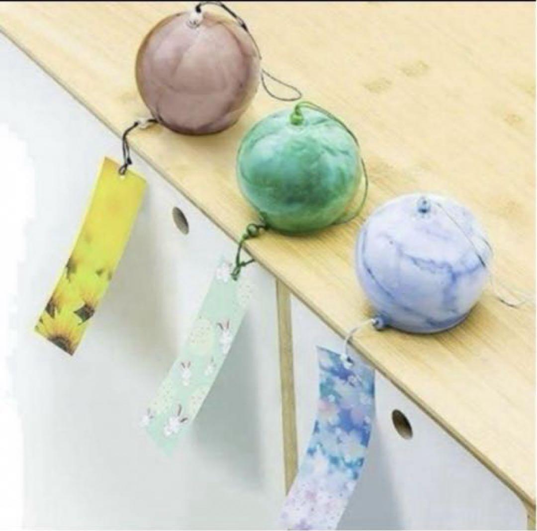 Japanese Wind Chime Furin Set Of 3 Size: 7 cm x 6 cm