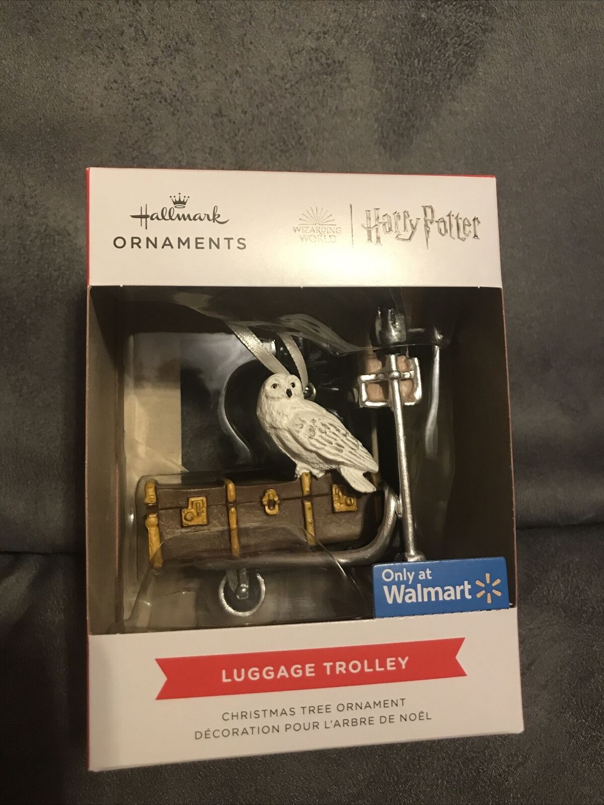 NEW 2023 Hallmark Harry Potter Luggage Trolley Only at Walmart Ornament Hedwig 