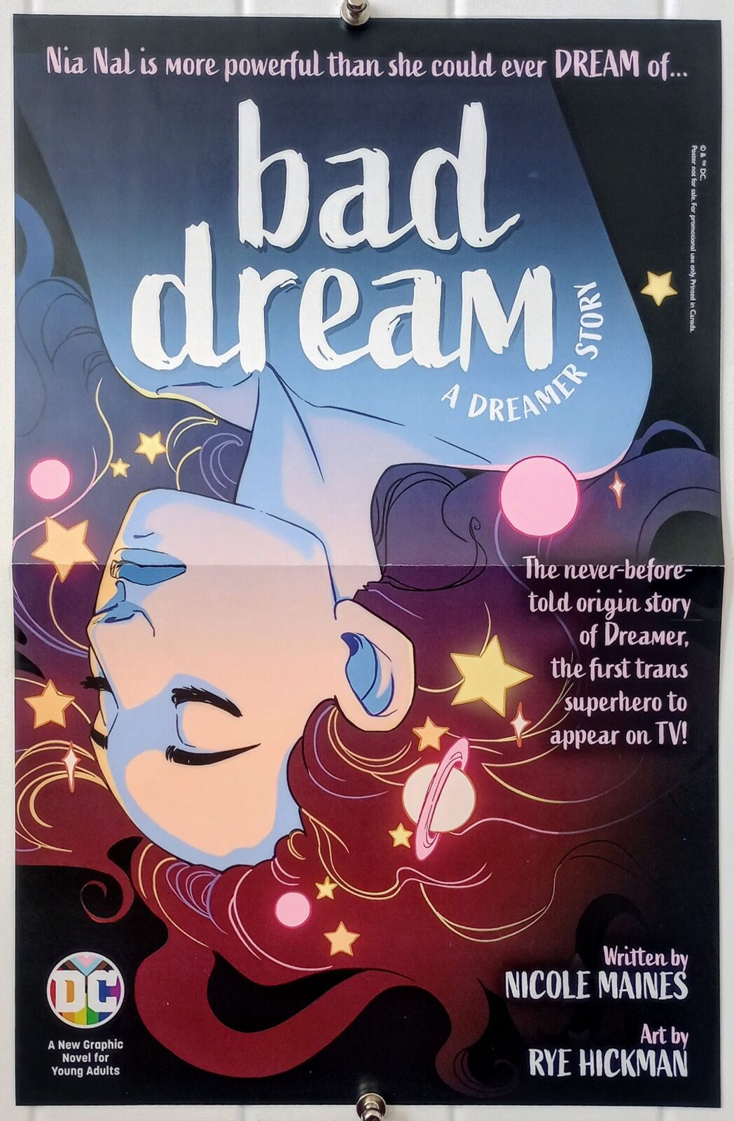 Bad Dream A Dreamer\'s Story 11x17 Folded Promo Poster DC 2024 New [FP605]