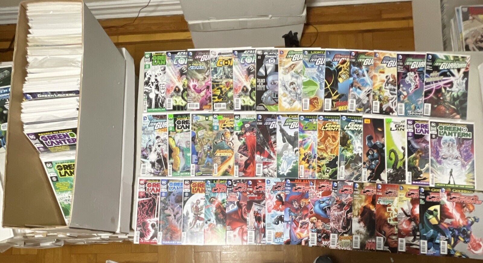 DC Comics HUGE LONG BOX  Green Lantern Lot Of 209 Comics