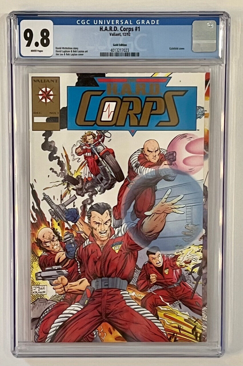Hard Corps #1 CGC 9.8  GOLD Variant Cover H.A.R.D. Corps Jim Lee - 