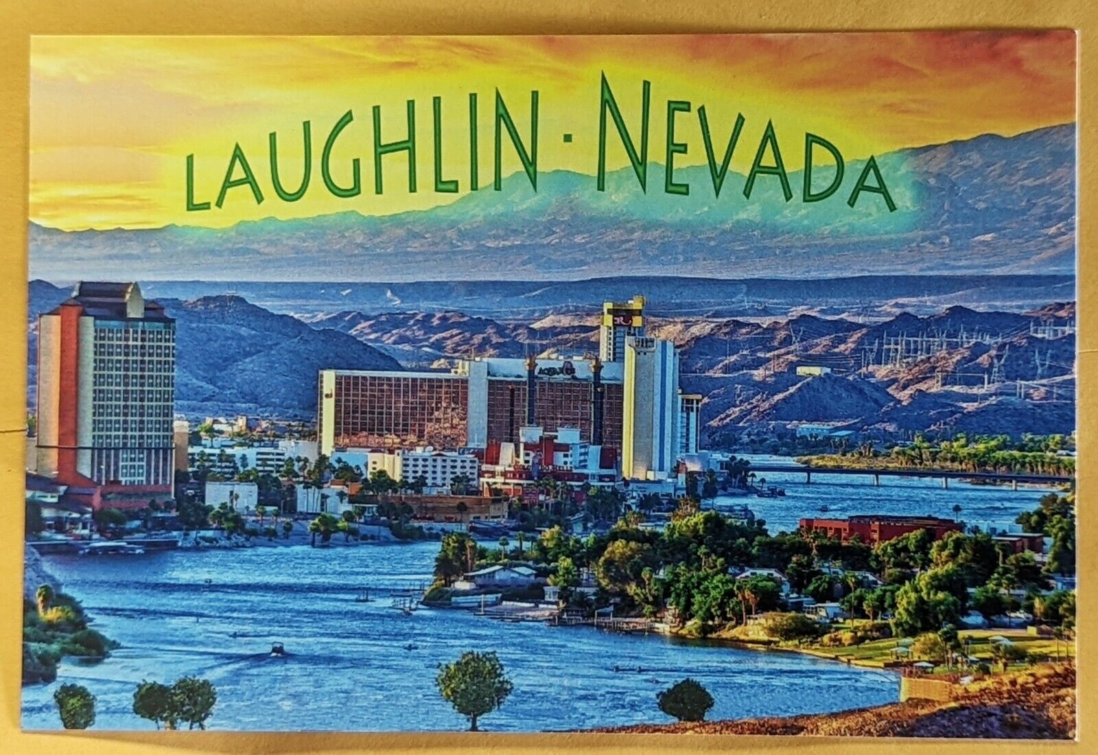 Postcard NV. Laughlin. Nevada 