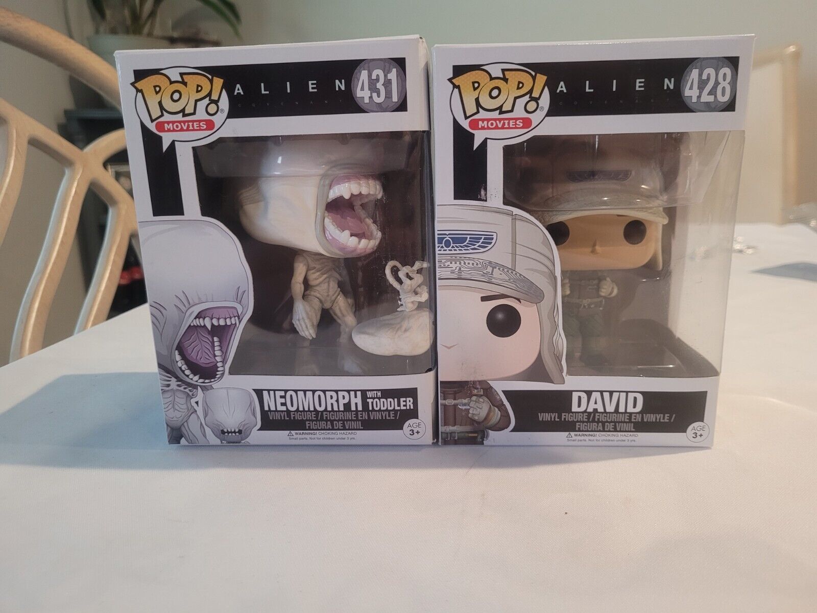 Funko Pop Movies Alien Covenant Neomorph w/Toddler Vaulted And David