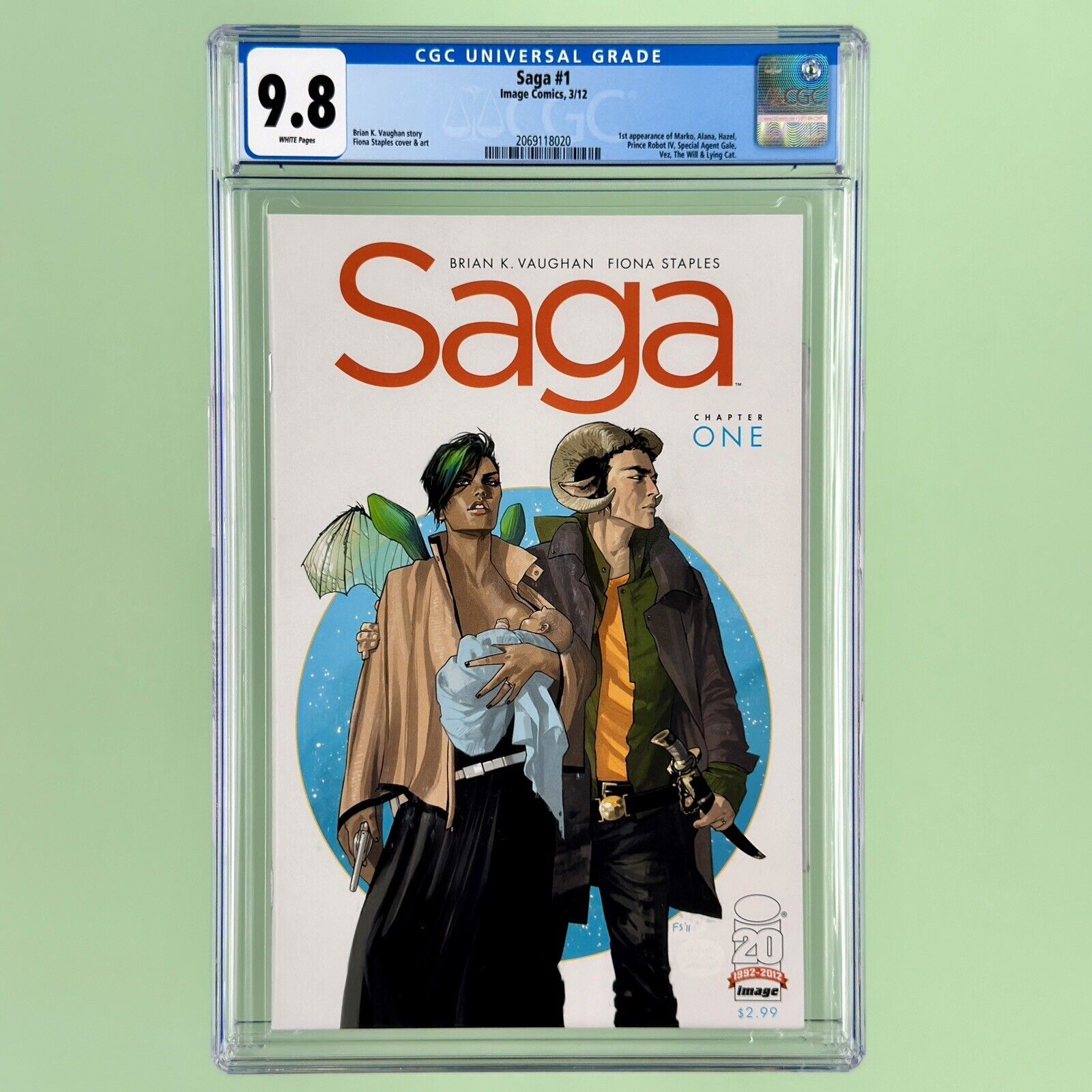 Saga #1 (CGC 9.8) Image Comics 2012, 1st Print, Brian K. Vaughan, Fiona Staples