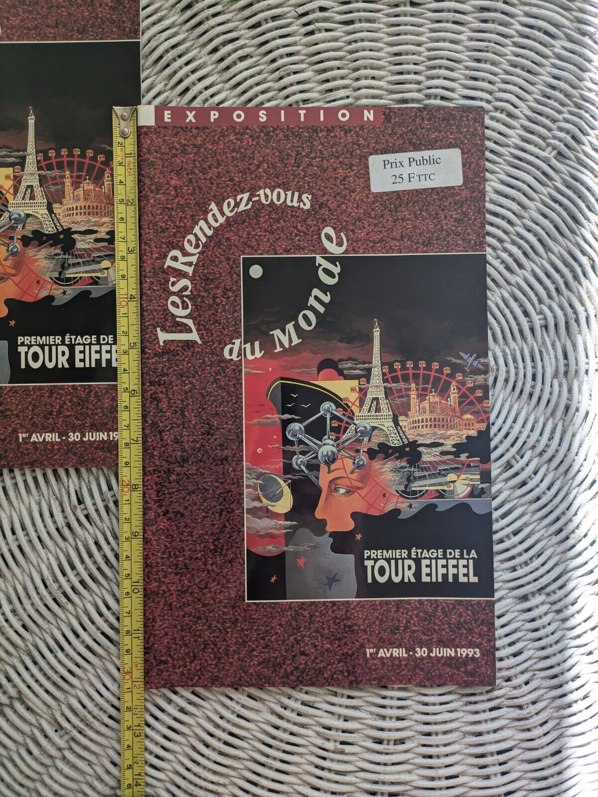 Eiffel Tower 1993 World\'s Fair exhibition booklet, \