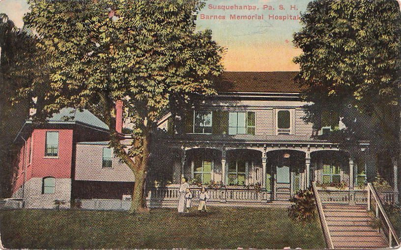 Postcard Barnes Memorial Hospital Susquehanna PA