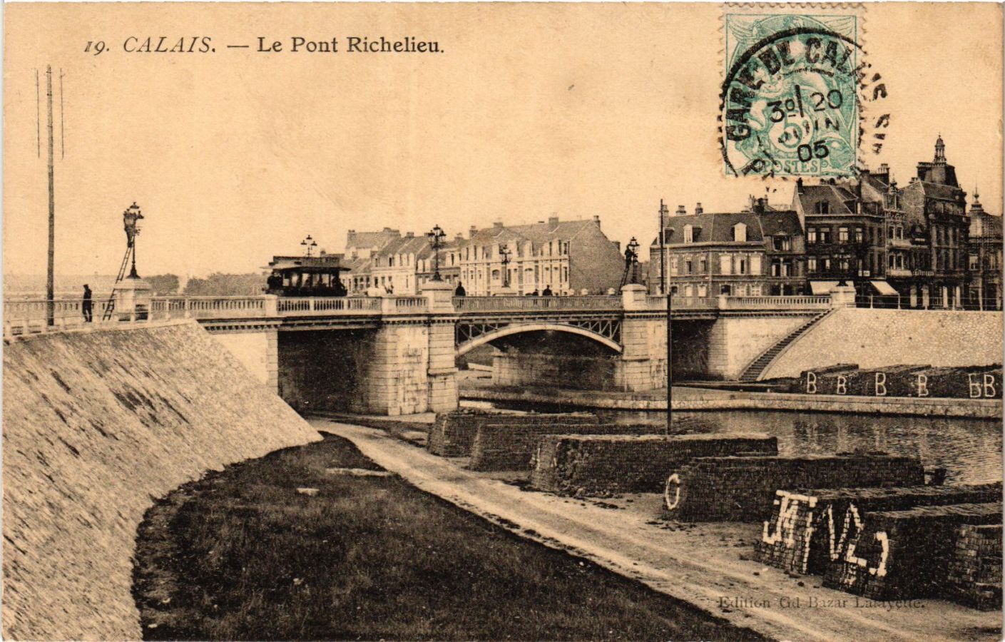 CPA CALAIS Le Pont Richelieu (414075)