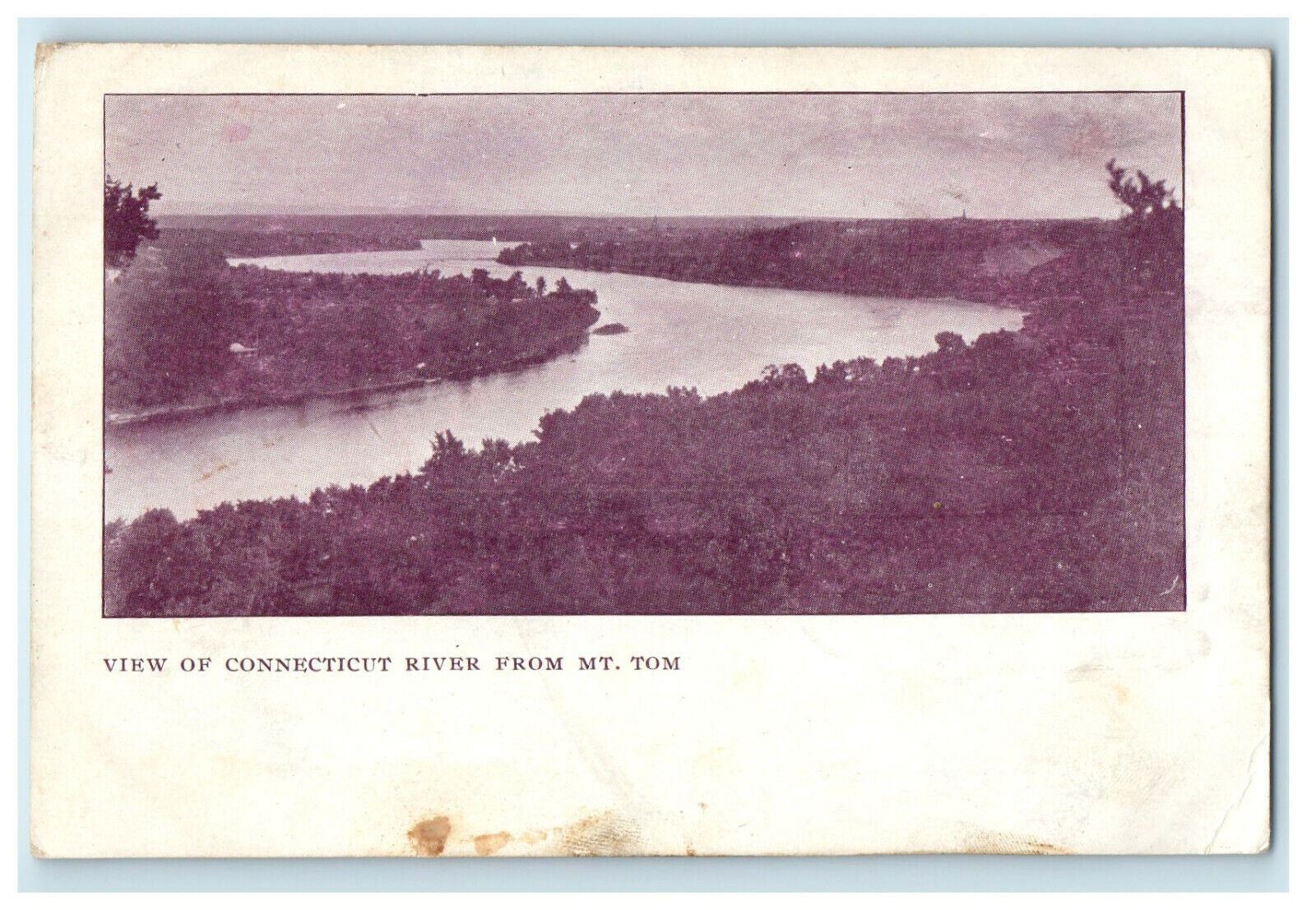 c1905s Connecticut River from Mt. Tom, Holyoke, Massachusetts MA Postcard