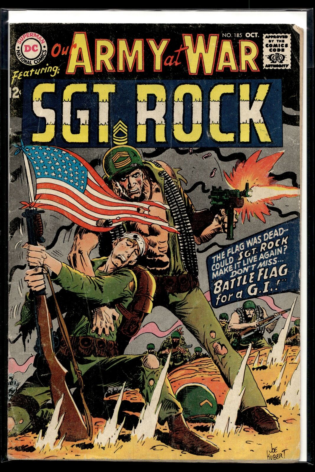 1967 Our Army At War #185 DC Comic