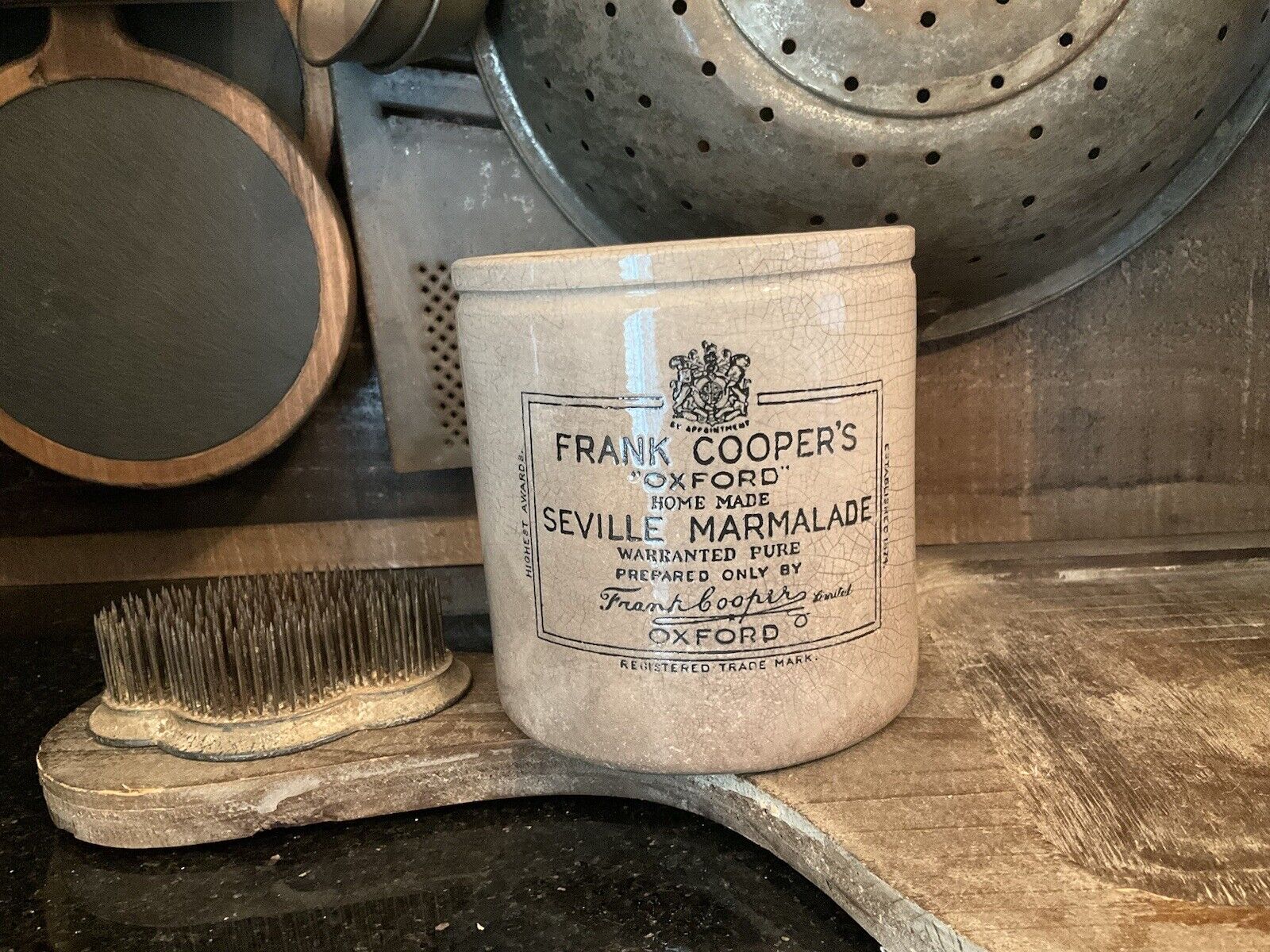 Vintage Cooper Crock Stained Crazed