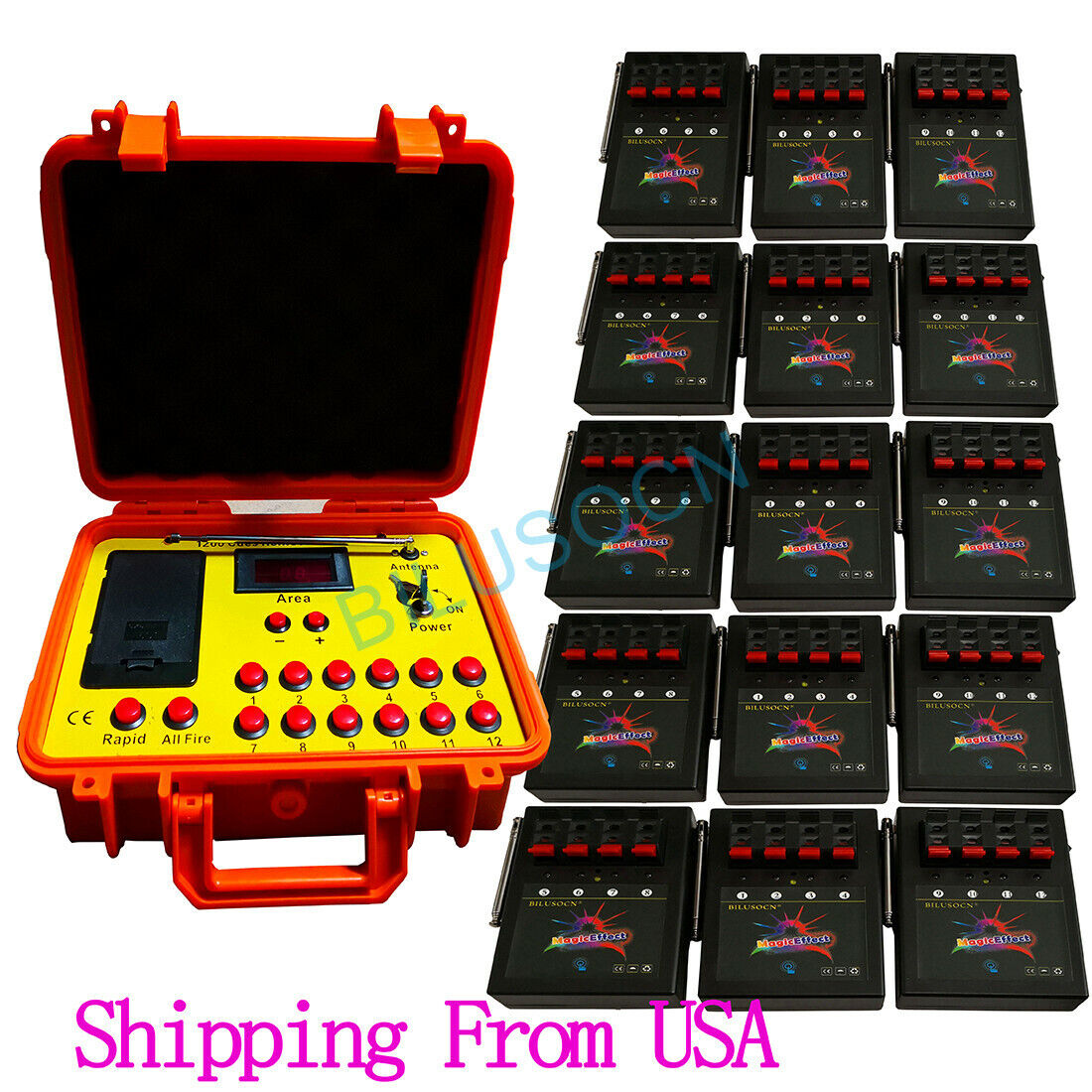NEW 500M 60 cues fireworks firing system 1200cues wireless control Ship From USA