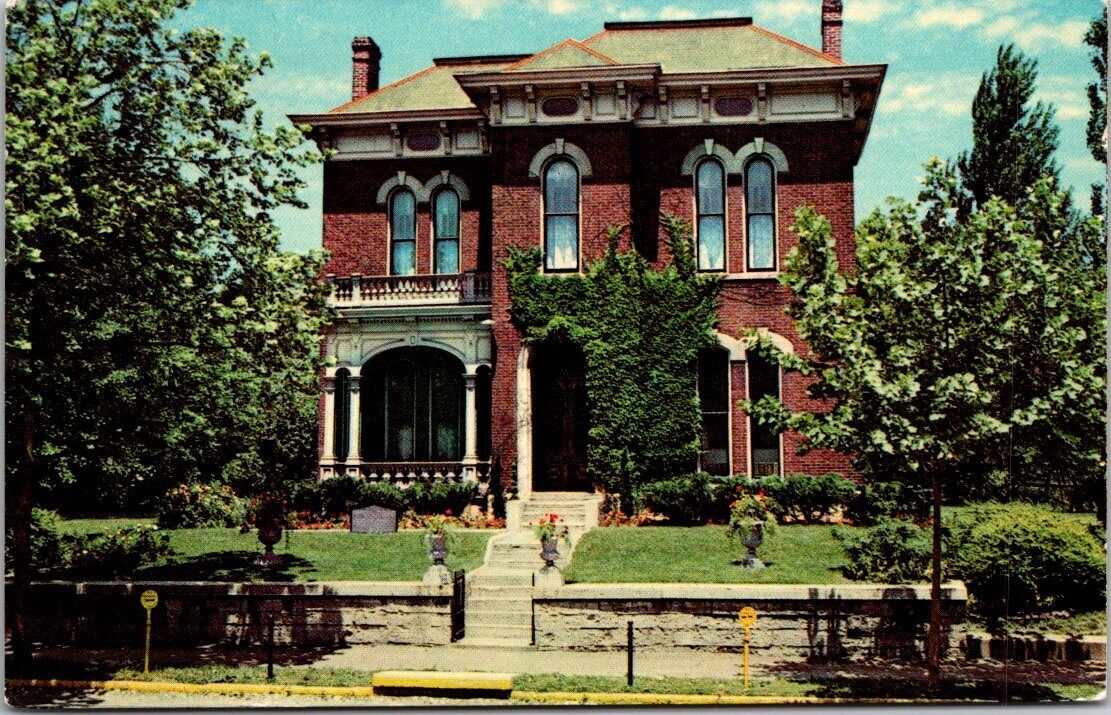 James Whitcomb Riley Home, Indianapolis Indiana 1953 Postcard