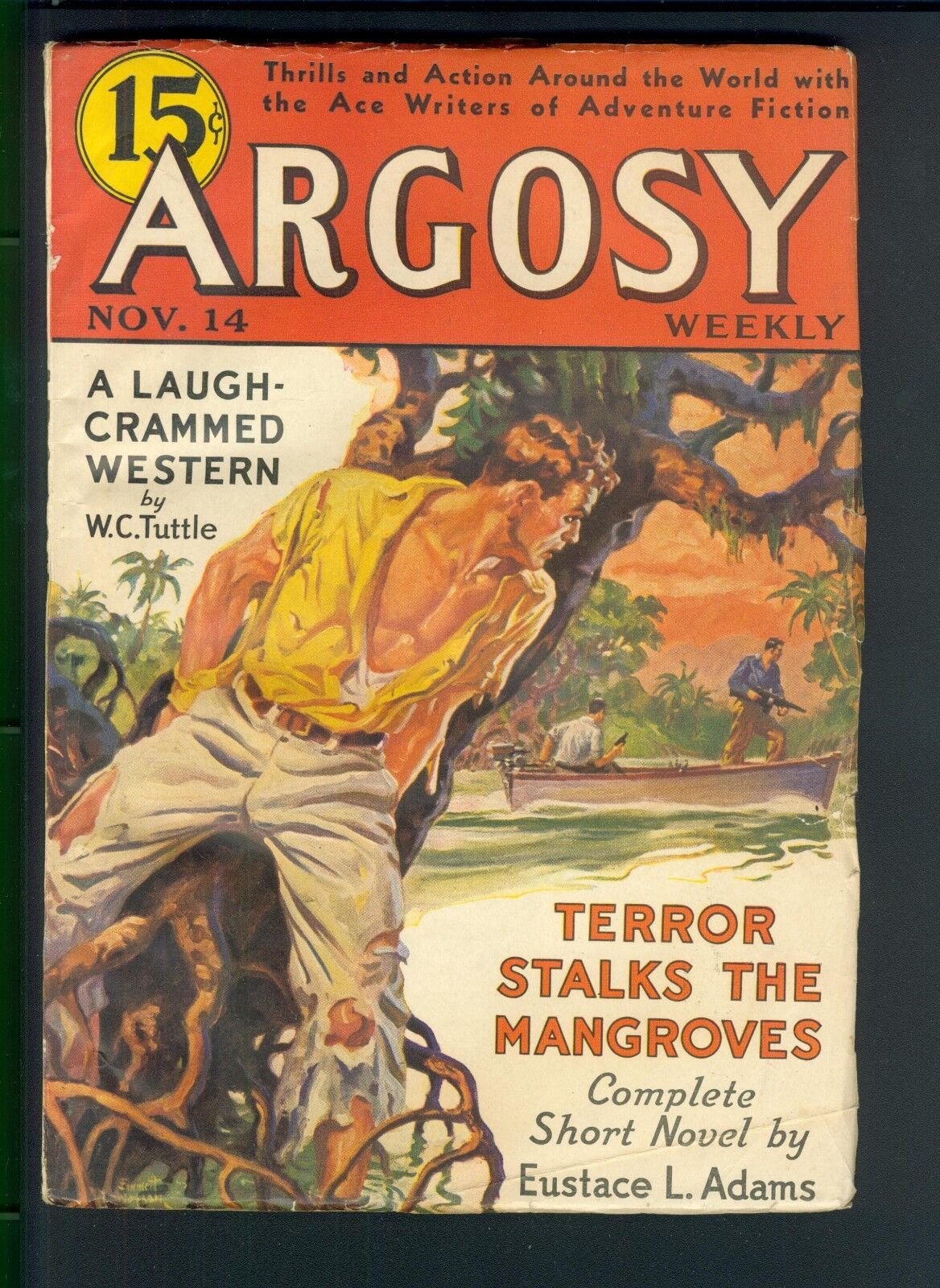 Argosy November 14, 1936 Vintage Pulp Magazine Very Good ~ Eustace  L. Adams